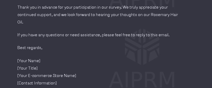 feedback request email prompts